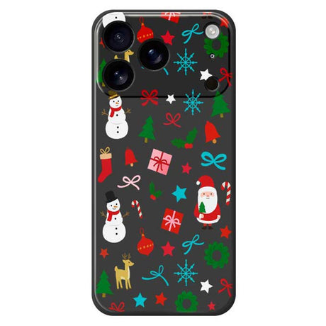EIDERWOOD iPhone 17 Pro Jule Cover - Fleksibelt Plastik - Juledekorationer / Sort