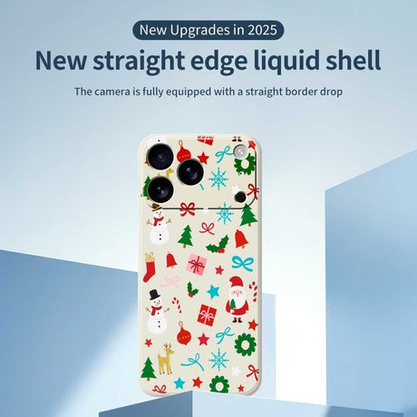 EIDERWOOD iPhone 17 Pro Jule Cover - Fleksibelt Plastik - Juledekorationer / Sort