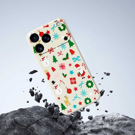 EIDERWOOD iPhone 17 Pro Jule Cover - Fleksibelt Plastik - Juledekorationer / Sort