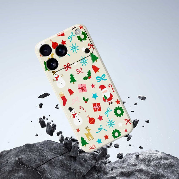 EIDERWOOD iPhone 17 Pro Jule Cover - Fleksibelt Plastik - Juledekorationer / Sort