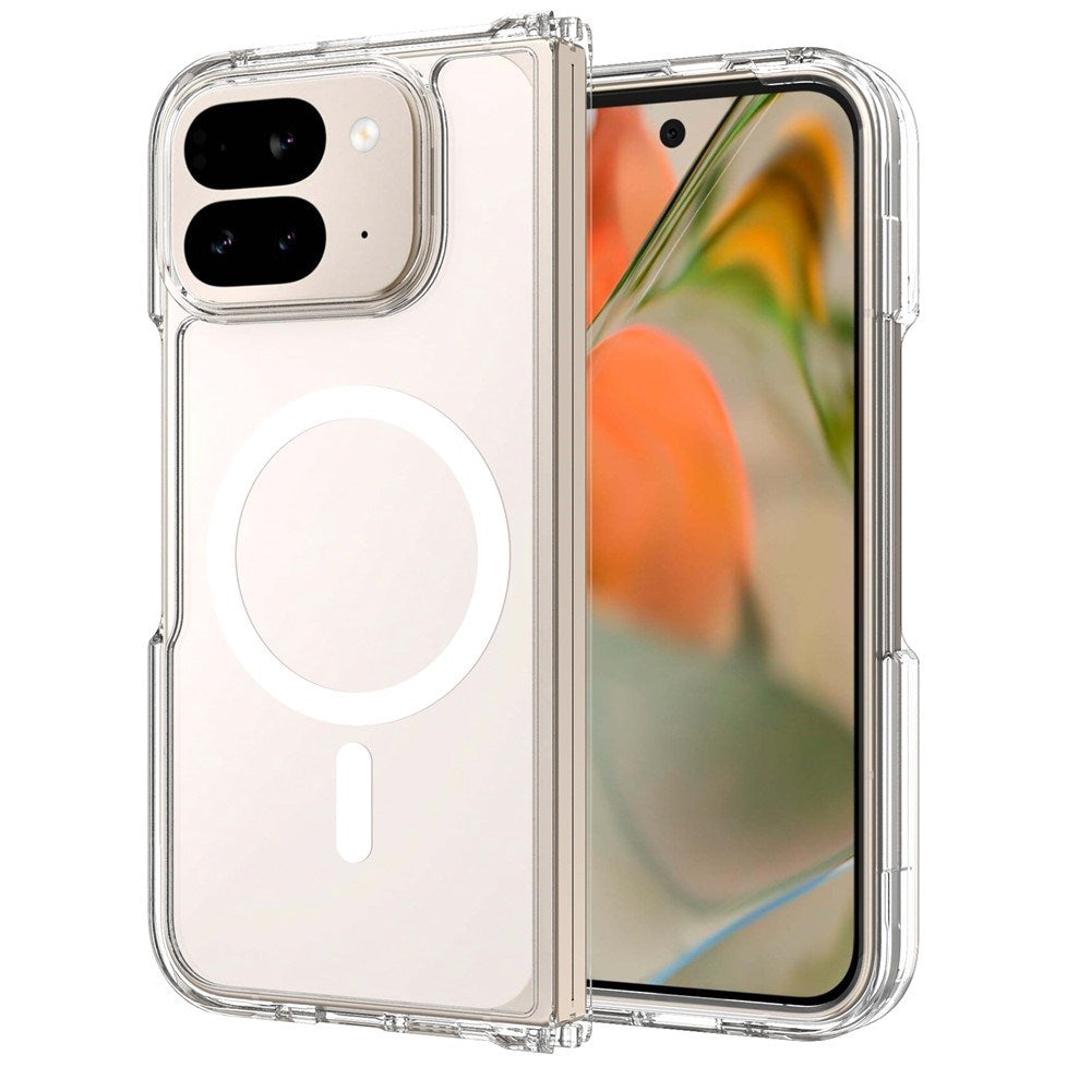 EIDERWOOD Google Pixel 10 Pro Fold Hybrid Plastik Cover - MagSafe Kompatibel - Gennemsigtig