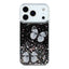 EIDERWOOD iPhone 17 Pro Fleksibelt Plastik Cover m. Sommerfugle - Gennemsigtig / Sort