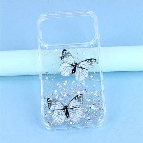 EIDERWOOD iPhone 17 Pro Max Fleksibelt Plastik Cover m. Sommerfugle - Gennemsigtig