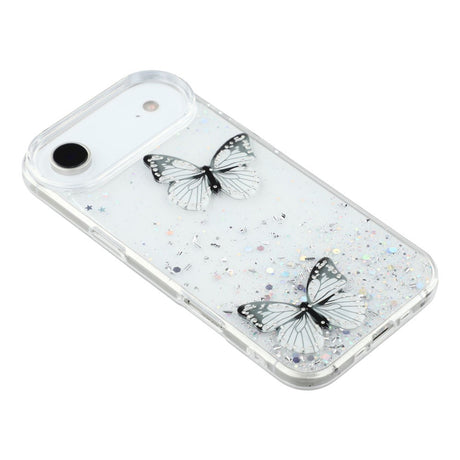 EIDERWOOD iPhone Air Fleksibelt Plastik Cover m. Sommerfugle - Gennemsigtig