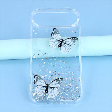 EIDERWOOD iPhone Air Fleksibelt Plastik Cover m. Sommerfugle - Gennemsigtig