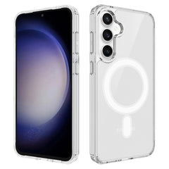 EIDERWOOD Samsung Galaxy S25 FE Hybrid Plastik Cover - MagSafe Kompatibel - Gennemsigtig / Hvid