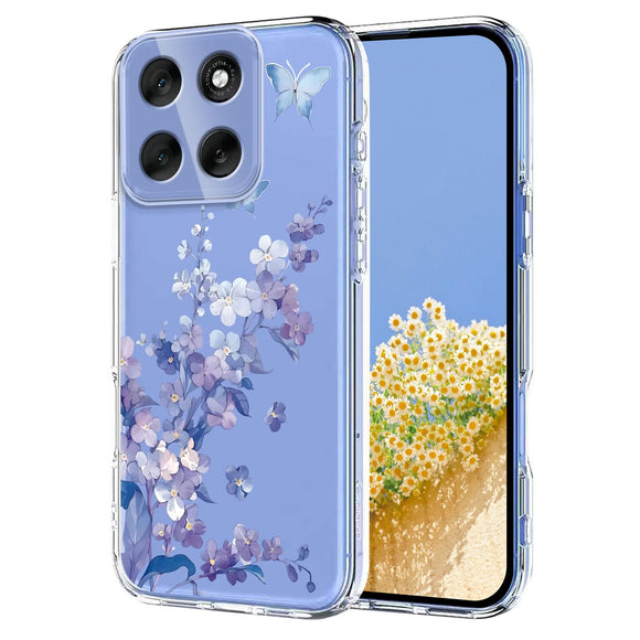 EIDERWOOD Motorola Moto G86 Fleksibelt Plast Cover m. Print - Violet