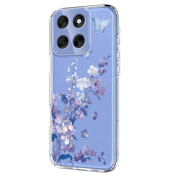 EIDERWOOD Motorola Moto G86 Fleksibelt Plast Cover m. Print - Violet