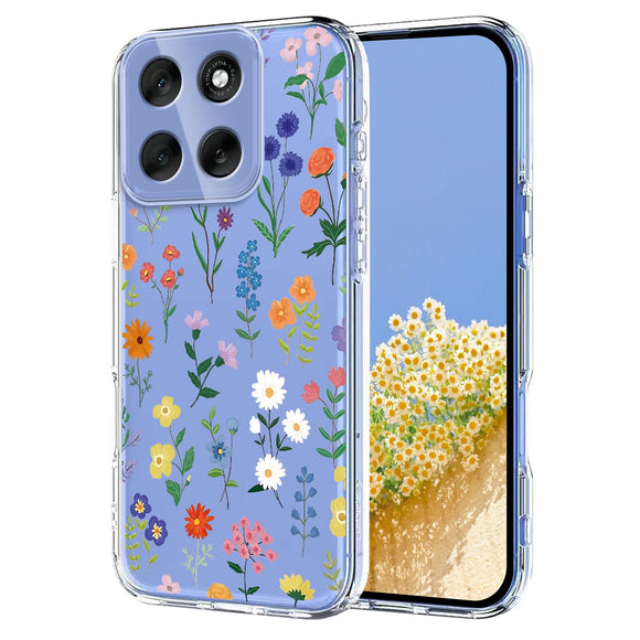 EIDERWOOD Motorola Moto G86 Fleksibelt Plast Cover m. Print - Vilde Blomster