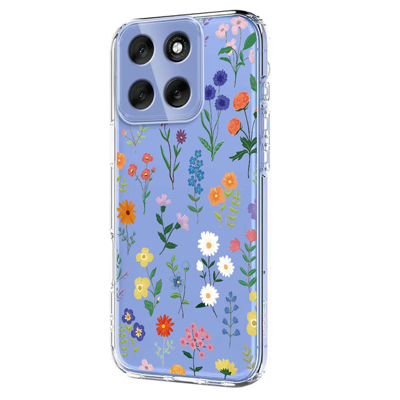 EIDERWOOD Motorola Moto G86 Fleksibelt Plast Cover m. Print - Vilde Blomster