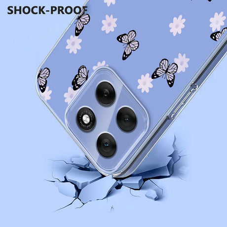 EIDERWOOD Motorola Moto G86 Fleksibelt Plast Cover m. Print - Sommerfugle