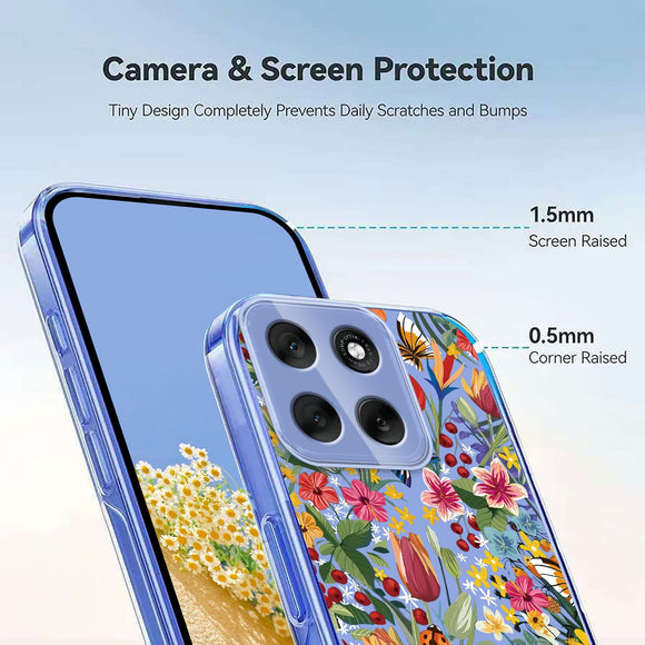 EIDERWOOD Motorola Moto G86 Fleksibelt Plast Cover m. Print - Blomster