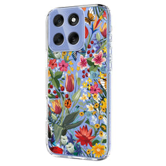EIDERWOOD Motorola Moto G56 Fleksibelt Plastik Cover m. Blomstermotiv - Gennemsigtig / Liljer