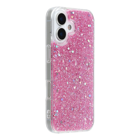 EIDERWOOD iPhone 17 Glitter Cover - Lyserød
