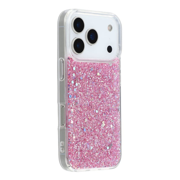 EIDERWOOD iPhone 17 Pro Glitter Cover - Lyserød
