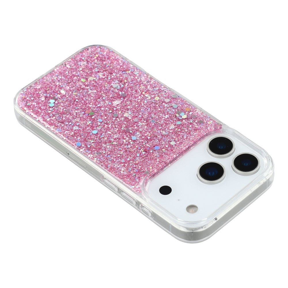 EIDERWOOD iPhone 17 Pro Glitter Cover - Lyserød
