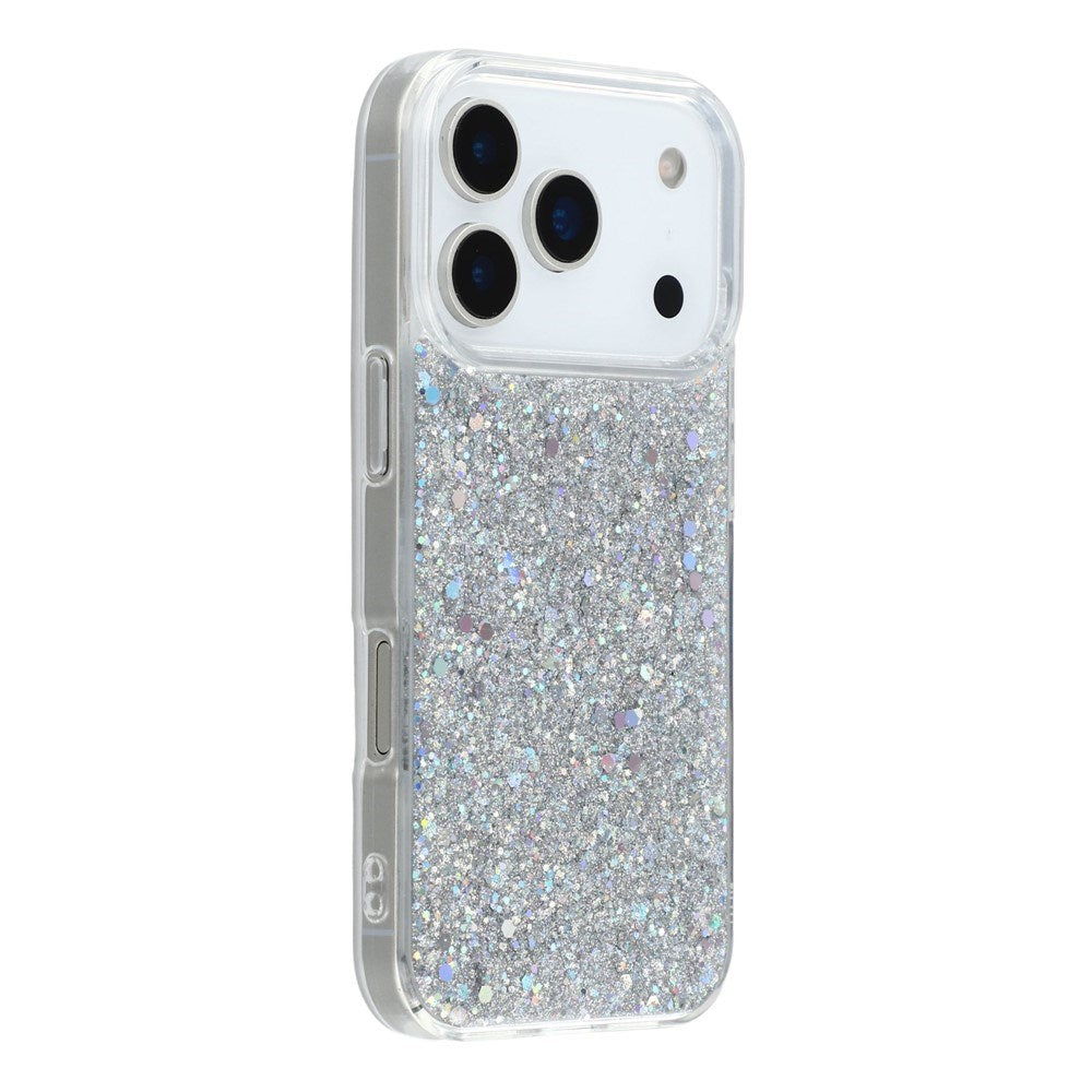 EIDERWOOD iPhone 17 Pro Glitter Cover - Sølv