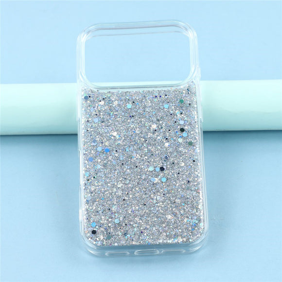 EIDERWOOD iPhone 17 Pro Glitter Cover - Sølv