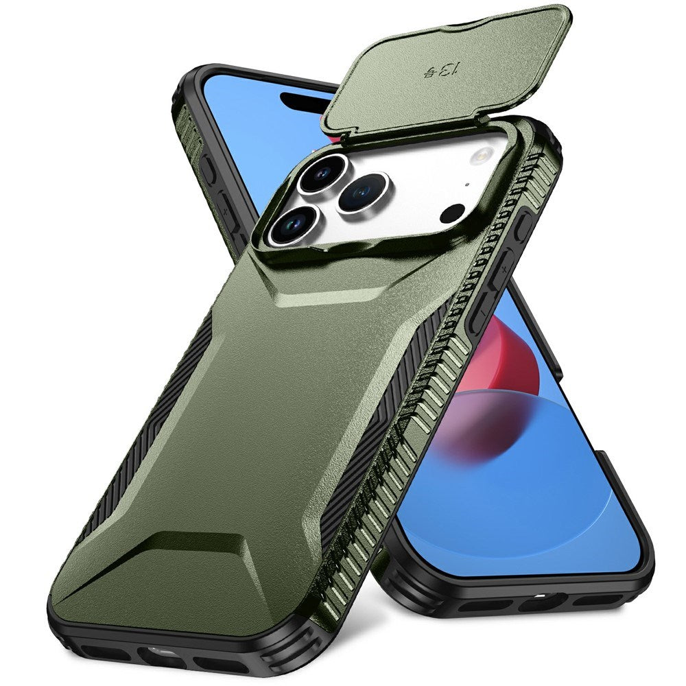 iPhone 18 Pro Max / 17 Pro Max EIDERWOOD Hybrid Plast Cover m. Cam Slider - Grøn