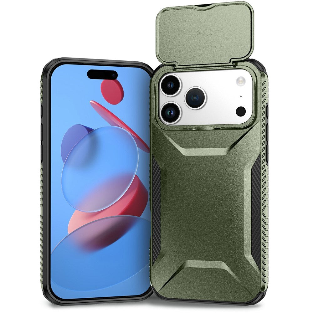 iPhone 18 Pro Max / 17 Pro Max EIDERWOOD Hybrid Plast Cover m. Cam Slider - Grøn