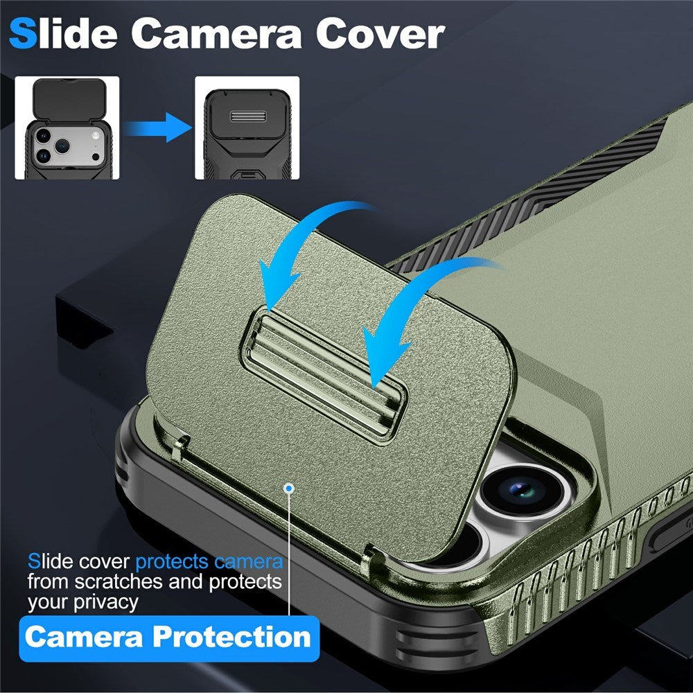 iPhone 18 Pro Max / 17 Pro Max EIDERWOOD Hybrid Plast Cover m. Cam Slider - Grøn