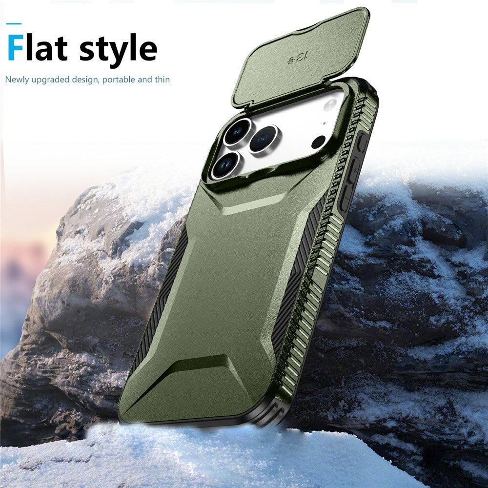 iPhone 18 Pro Max / 17 Pro Max EIDERWOOD Hybrid Plast Cover m. Cam Slider - Grøn