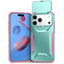 iPhone 18 Pro Max / 17 Pro Max EIDERWOOD Hybrid Plast Cover m. Cam Slider - Turkis / Lyserød
