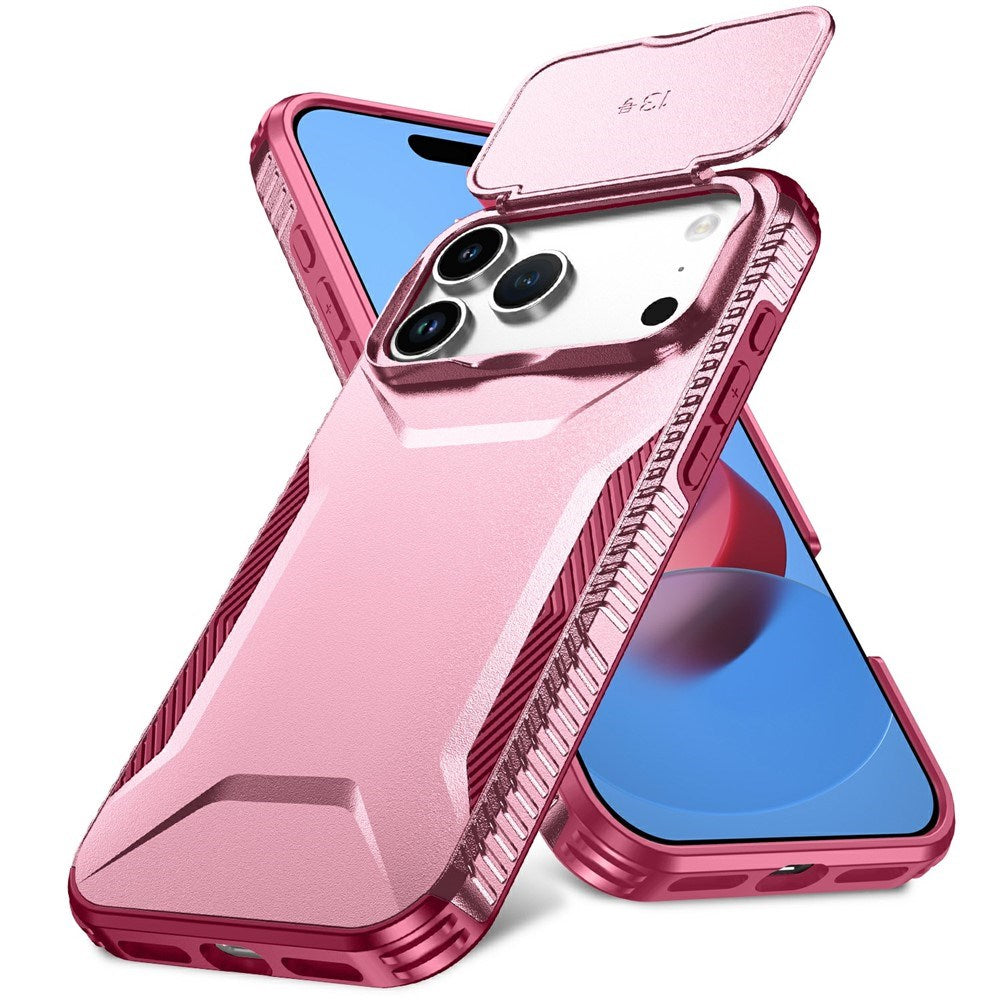 iPhone 18 Pro Max / 17 Pro Max EIDERWOOD Hybrid Plast Cover m. Cam Slider - Lyserød