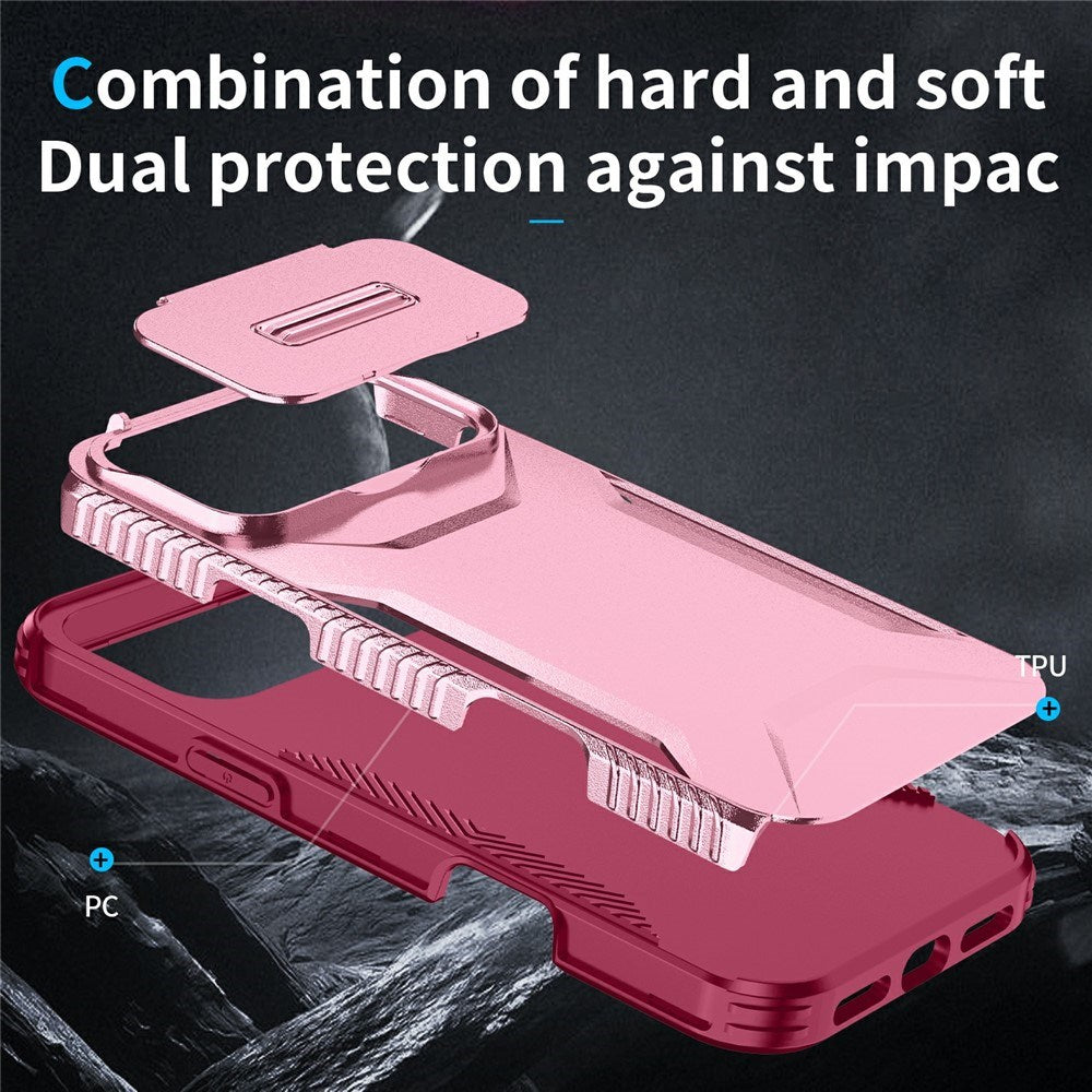 iPhone 18 Pro Max / 17 Pro Max EIDERWOOD Hybrid Plast Cover m. Cam Slider - Lyserød