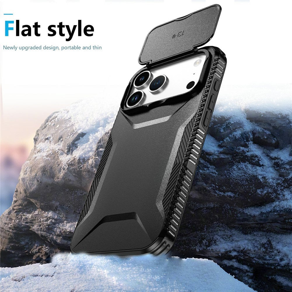iPhone 18 Pro Max / 17 Pro Max EIDERWOOD Hybrid Plast Cover m. Cam Slider - Sort