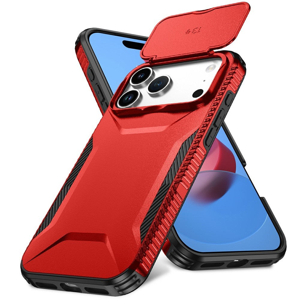 iPhone 18 Pro Max / 17 Pro Max EIDERWOOD Hybrid Plast Cover m. Cam Slider - Rød