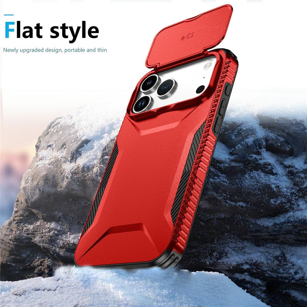iPhone 18 Pro Max / 17 Pro Max EIDERWOOD Hybrid Plast Cover m. Cam Slider - Rød