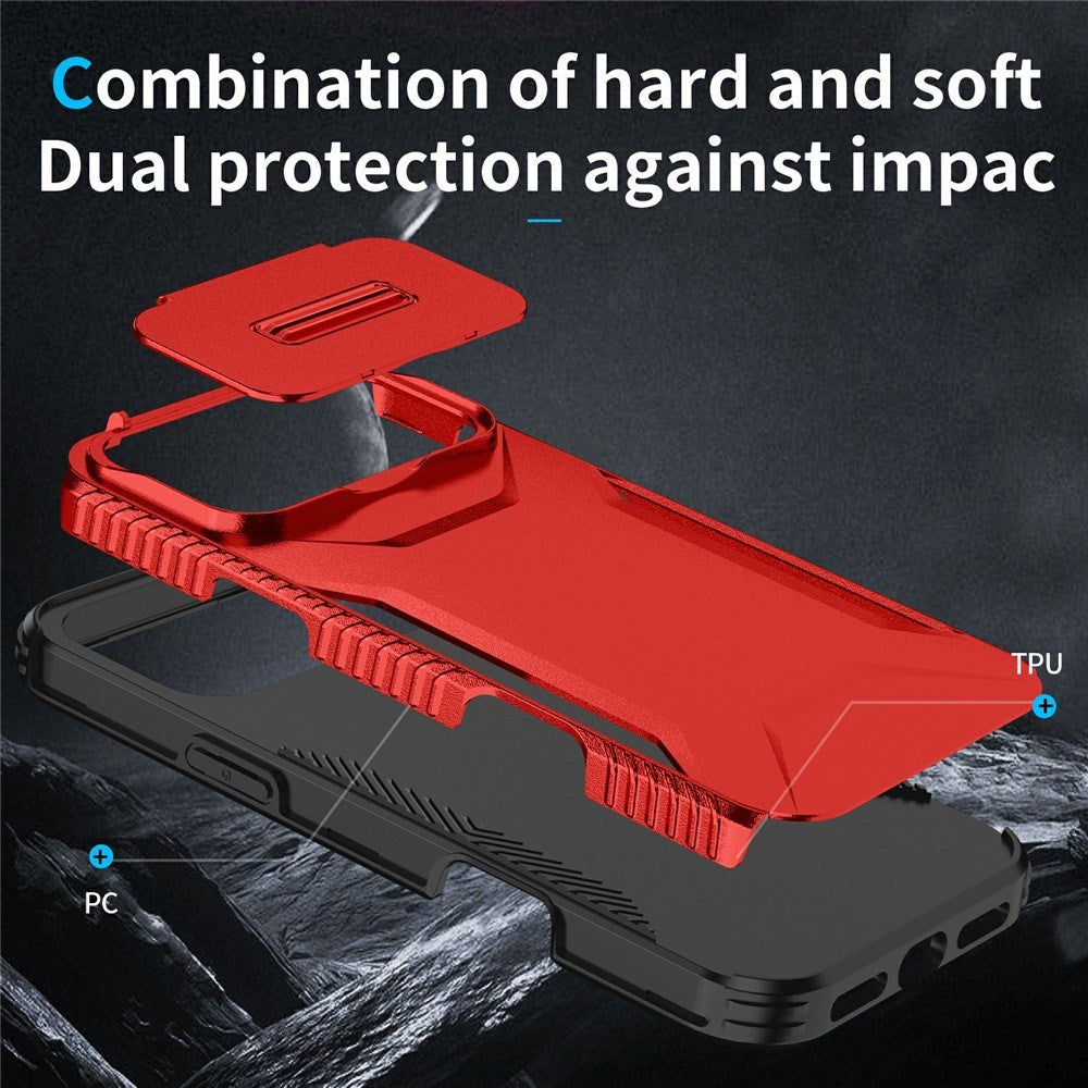 iPhone 18 Pro Max / 17 Pro Max EIDERWOOD Hybrid Plast Cover m. Cam Slider - Rød