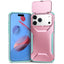 iPhone 18 Pro Max / 17 Pro Max EIDERWOOD Hybrid Plast Cover m. Cam Slider - Lyserød / Turkis