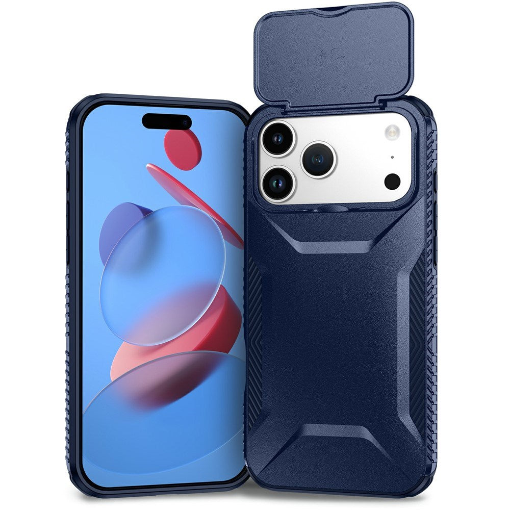 iPhone 18 Pro Max / 17 Pro Max EIDERWOOD Hybrid Plast Cover m. Cam Slider - Blå