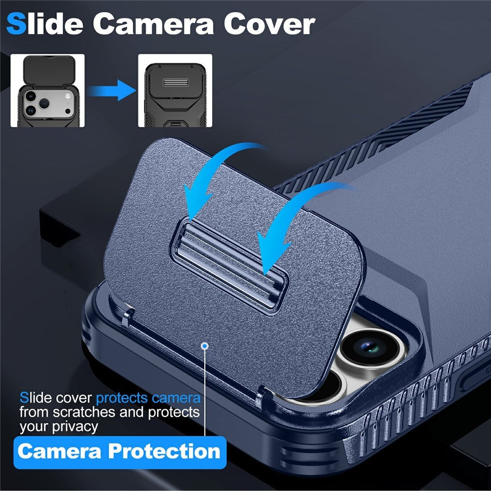 iPhone 18 Pro Max / 17 Pro Max EIDERWOOD Hybrid Plast Cover m. Cam Slider - Blå