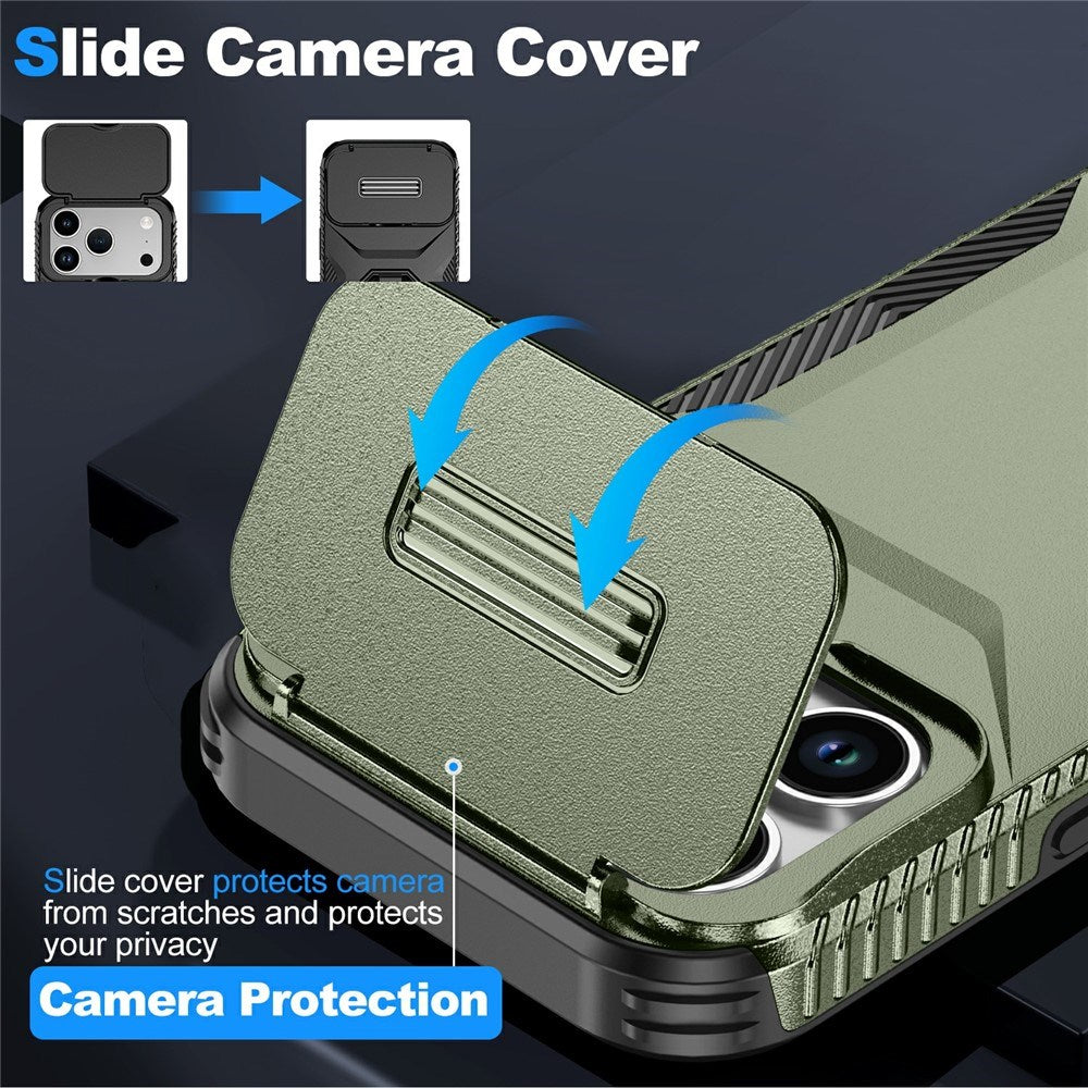 iPhone 18 Pro / 17 Pro EIDERWOOD Hybrid Plast Cover m. Cam Slider - Grøn