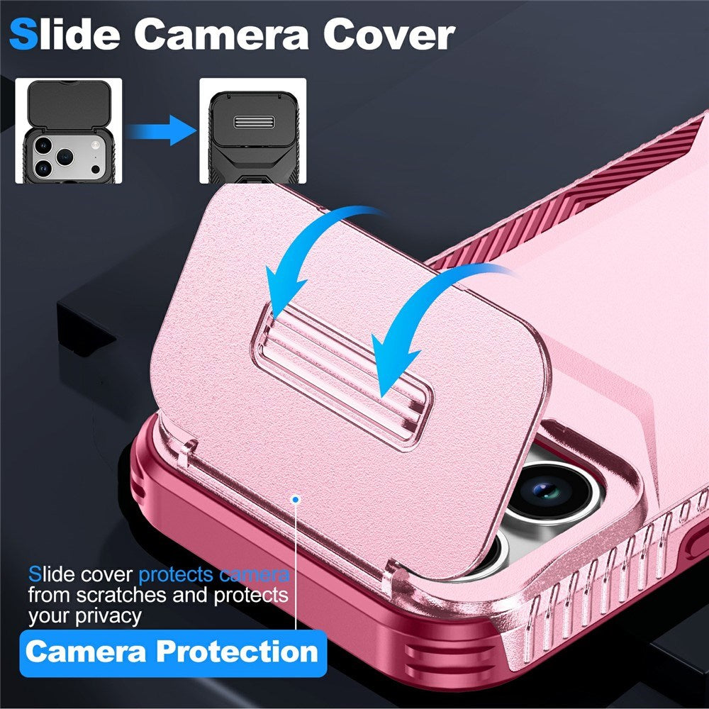 iPhone 18 Pro / 17 Pro EIDERWOOD Hybrid Plast Cover m. Cam Slider - Rød