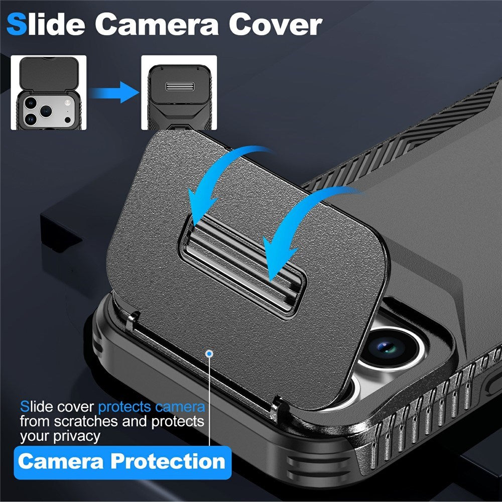 iPhone 18 Pro / 17 Pro EIDERWOOD Hybrid Plast Cover m. Cam Slider - Sort