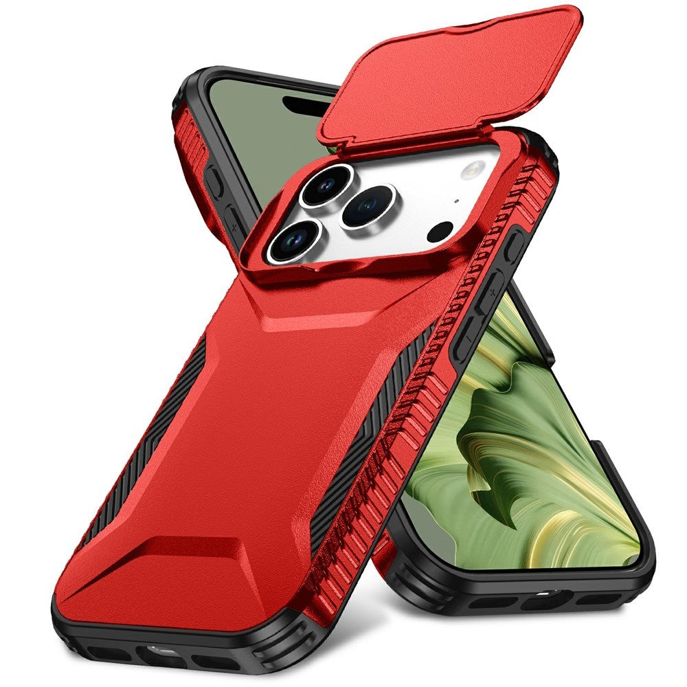 iPhone 18 Pro / 17 Pro EIDERWOOD Hybrid Plast Cover m. Cam Slider - Rød