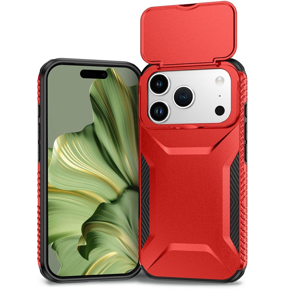 iPhone 18 Pro / 17 Pro EIDERWOOD Hybrid Plast Cover m. Cam Slider - Rød