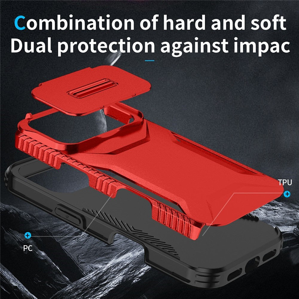 iPhone 18 Pro / 17 Pro EIDERWOOD Hybrid Plast Cover m. Cam Slider - Rød