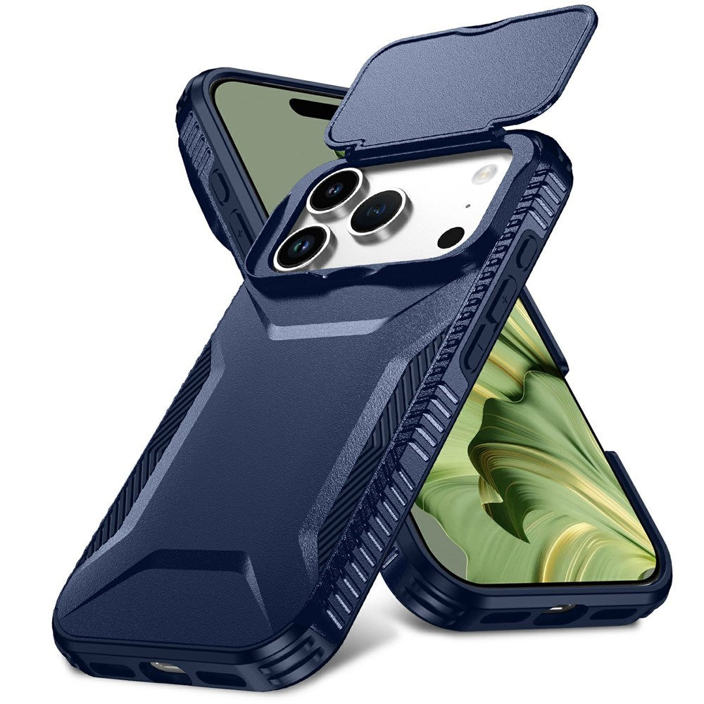 iPhone 18 Pro / 17 Pro EIDERWOOD Hybrid Plast Cover m. Cam Slider - Blå