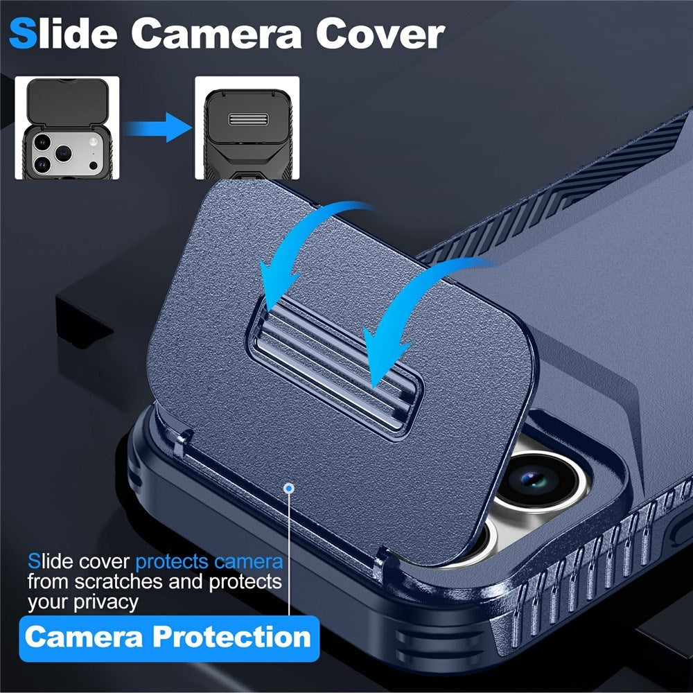 iPhone 18 Pro / 17 Pro EIDERWOOD Hybrid Plast Cover m. Cam Slider - Blå