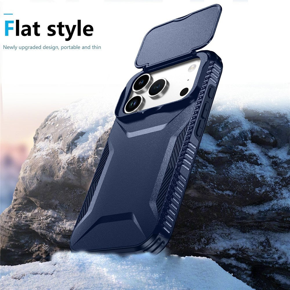 iPhone 18 Pro / 17 Pro EIDERWOOD Hybrid Plast Cover m. Cam Slider - Blå