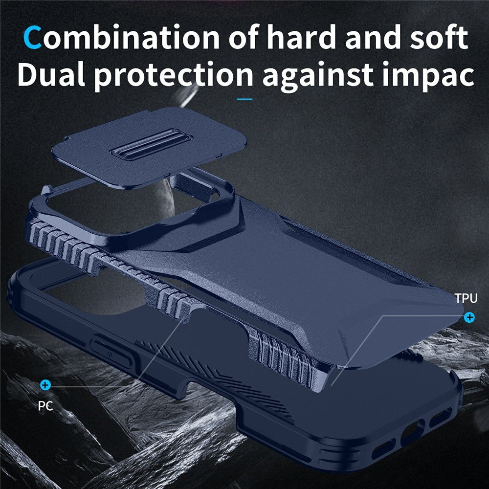 iPhone 18 Pro / 17 Pro EIDERWOOD Hybrid Plast Cover m. Cam Slider - Blå
