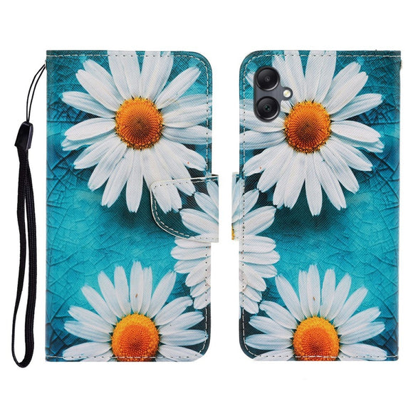 EIDERWOOD Samsung Galaxy A07 Imiteret Læder Cover m. Pung & Strop - Blomst
