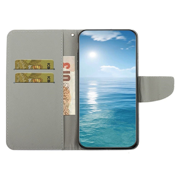 EIDERWOOD Samsung Galaxy A07 Imiteret Læder Cover m. Pung & Strop - Blomst
