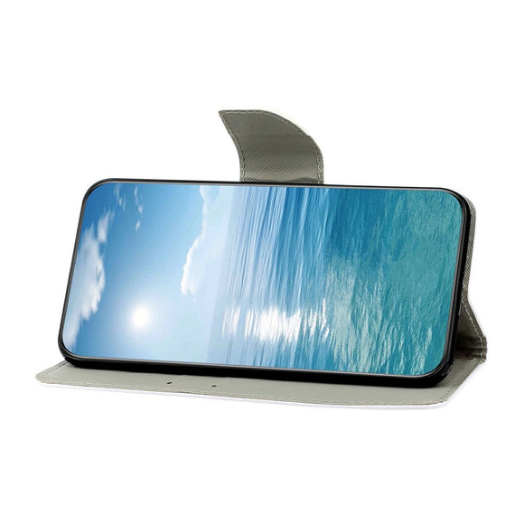 EIDERWOOD Samsung Galaxy A07 Imiteret Læder Cover m. Pung & Strop - Sommerfugl