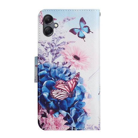 EIDERWOOD Samsung Galaxy A07 Imiteret Læder Cover m. Pung & Strop - Sommerfugl